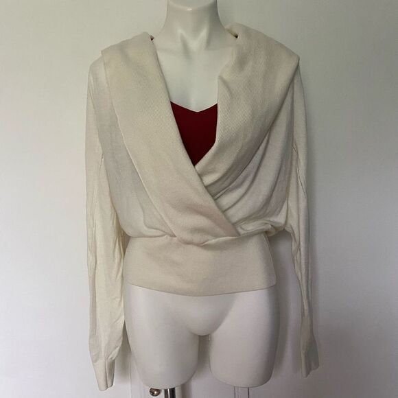 Reiss Wrap Front cardigan sweater - Picture 8 of 11